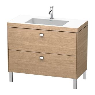 Duravit Lavamanos Duravit Brioso C-bonded Con Base De 100,0x48,0 Cm, 2 Cajones, Sin Rebosadero, Con Banco Para Grifos, 1 Agujero Para Grifos, Color (frente/cu
