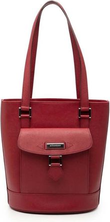 Burberry Pre-owned Burberry Leather Tote KEWFLKJU8TA7FJ6J