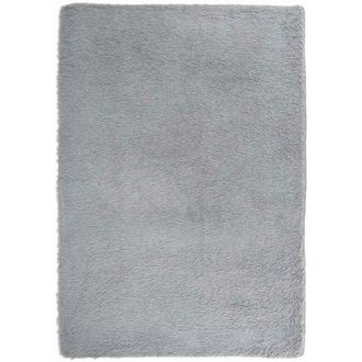 vidaXL Shaggy Rug High Pile navarra Light Grey 160x230 cm Polyester Vidaxl