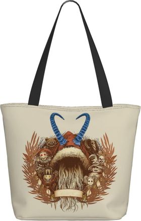 AOOEDM Vintage Merry Krampus Ladies Shopping Bag 13x11x7in.The Perfect ValentineS Day Gift.It Is The Best ValentineS Day Gift For Mom, Daughter, Wife,Etc