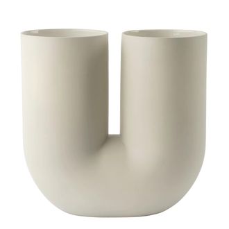 MUUTO Kink Bodenvase, H 39 cm, sand