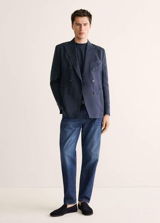 Mango Giacca completo slim fit incrociata navy - Uomo - 48 - MANGO MAN