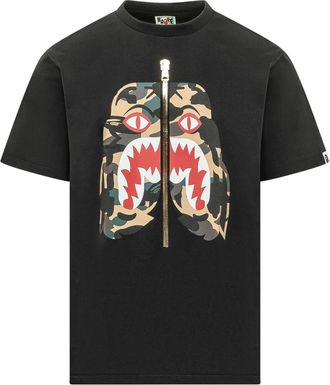 A Bathing Ape 1ST Camo Tiger TEE M - Heren - T-shirts - Zwart - 2XL - Tops