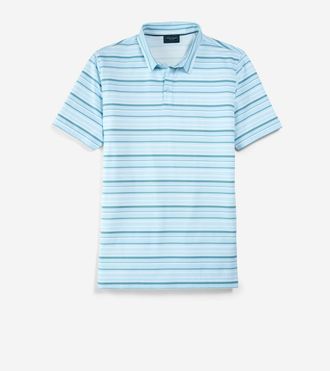 Cole Haan Mens Links Polo Shirt - Blue Size Medium