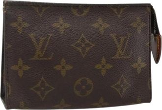 Louis Vuitton Pre-owned Clutches, female, Brown, Size: ONE SIZE Pre-owned Vintage Monogram Canvas Pouch