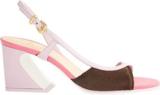 Fendi Pink Slingback Heels
