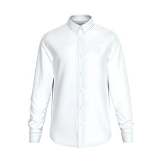 Calvin Klein Stijlvolle Shirt voor Mannen en Vrouwen - Heren - Zakelijke Overhemden - Wit - M - Overhemden