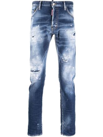 Dsquared2 Jeans con effetto vissuto - Blu