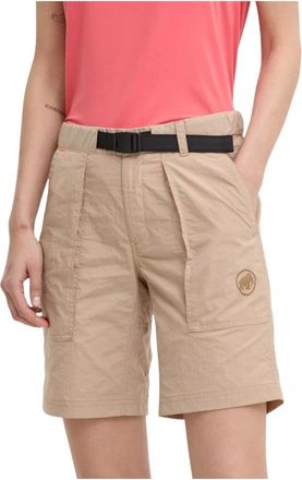 Mammut Wandel Cargo Shorts - Dames - Outdoor korte broeken - Beige - M - Fitness