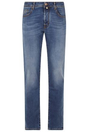 Jacob Cohen Vintage Blue Slim-Fit Jeans with Classic Five-Pocket Design