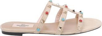 Valentino Garavani Skin Rockstud Slide Sandals