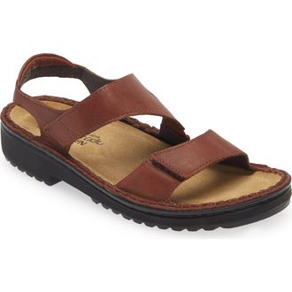 Naot Enid Sandal in Soft Chestnut Leather at Nordstrom, Size 5Us