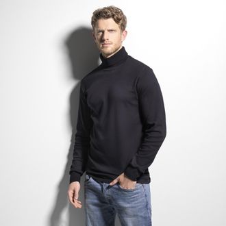 Isa Rollkragenshirt ISA BODYWEAR Rollkragenshirt, Herren, Gr. XXL, schwarz, Obermaterial: 100% Baumwolle CO., Shirts Rollkragenshirt