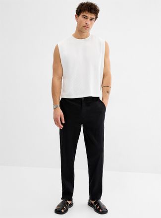 Le 31 Mens Stretch linen pant Amsterdam fit - Relaxed tapered