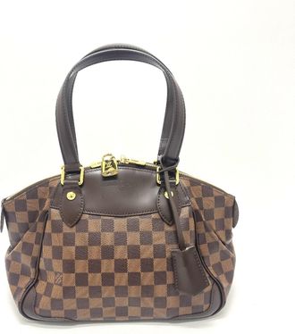 Louis Vuitton Brown Ebene Damier Canvas Shoulder Bag Tote Bag (Pre-Owned)