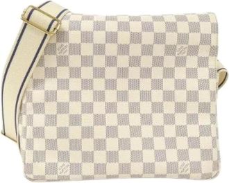 Louis Vuitton Pre-owned Cross Body Bags, female, White, Size: ONE SIZE Pre-owned Canvas Cross Body Bag