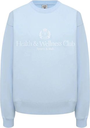 Sporty & Rich Crewneck Sweatshirt - Dames - Sweatshirts - Blauw - S - Hoodies & sweatvesten