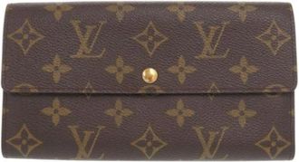 Louis Vuitton Pre-owned Wallets, female, Brown, Size: ONE SIZE Pre-owned Canvas Wallet