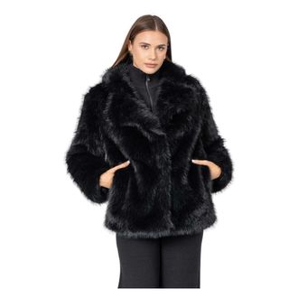 Kocca Faux Fur & Shearling Jackets, female, Black, XS, Chic Faux Fur Jacket