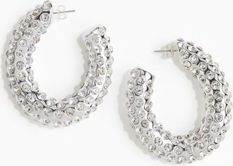 H&M Ohrringe mit Strass - Silber