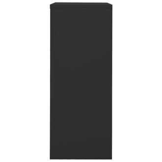 Berkfield Home Office Cabinet Anthracite 90x40x102 cm Steel in Black | Size: 90 x 40 x 102 cm