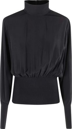 Sportmax Dames, Blouses & Shirts, Zwart, Maat: 2XS Zijde