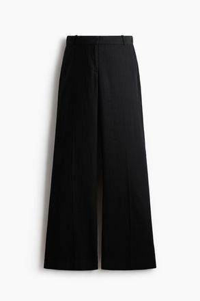 H&M MAMA Elegante Hose aus Leinengemisch - Schwarz