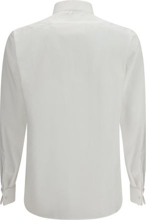 Tom Ford Mens Cotton Shirt With Regular Fit White