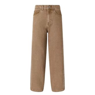 Pinko Pinko, Jeans, Dames, Beige, W27, Katoen, Estelle Jeans
