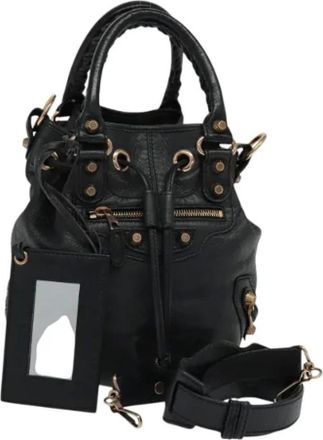 Balenciaga Pre-owned Bucket Bags, female, Black, Size: ONE SIZE Pre-owned Bucket Bag