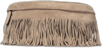 Vic Mati&eacute; Bolso de ante con flecos - Bags - Mujer - Gris - ONE SIZE