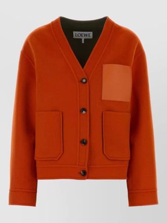 Loewe wool blend cardigan long sleeves pockets