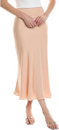 Lafayette 148 New York Bias Cut Flared Silk Maxi Skirt