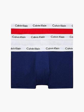 Calvin Klein 3 Pack Low Rise Trunks - Cotton Stretch - Calvin Klein - Multi - Men - XL
