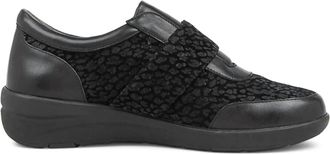 Ziera Womens Nicky Shoes In Black Leopard Multi