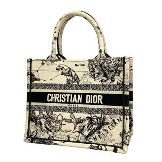 Dior Black White Canvas Tote Bag (Pre-Owned)