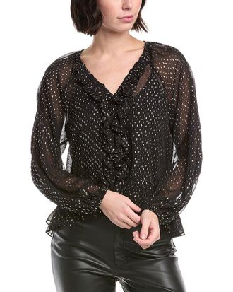 Vince Camuto Ruffle Print Blouse
