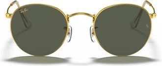Ray-Ban Sunglasses Rb3447 919631 Round Metal Gold/Green G 15 Unisex