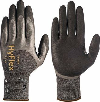 OEM Guante Protector Hyflex 11-937 Resistente A Cortes Talla 11 Negro / Gris En 388 Kat.ii Ansell (paquete De 12)