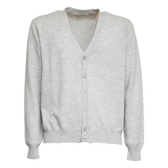 FILIPPO DE LAURENTIIS Cardigans, male, Gray, 3XL, Perla Cardigan