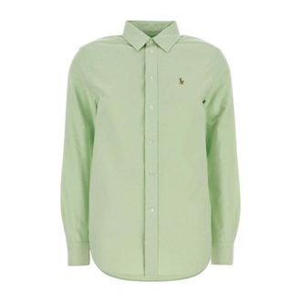 Polo Ralph Lauren Camisa Oxford de Corte Cl&aacute;sico - Blouses & Shirts - Mujer - Verde - S