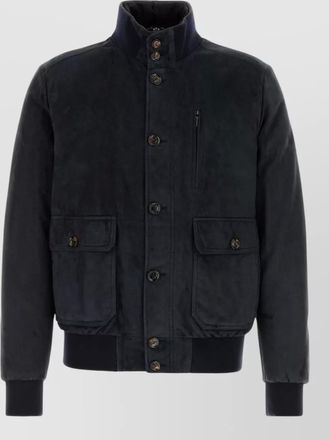 Moorer suede down padded coat