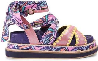 Kurt Geiger Orson Cross Scarf Sandal in Pink at Nordstrom, Size 8.5Us