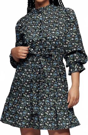 English Factory Floral Pintuck Mini Dress In Multi