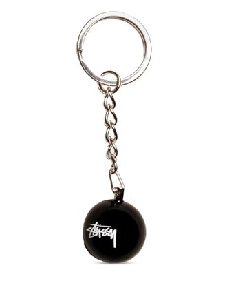 St&uuml;ssy 8 Ball keyring - unisex - Zinc/Zinc Alloy - One Size - Silver