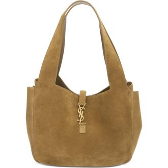 Saint Laurent Le 5 &Agrave; 7 Bea Suede Tote in Golden Leaf at Nordstrom