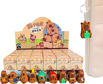 Generic Cute Capybara Keyring, Funny Doll Capybara Pendant, Funny Animal Keyring With Doll Pendant, Creative Animals Keyrings Cartoon, Ideal For Car, Wallets 
