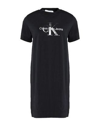 Calvin Klein GUNMETAL MONOGRAM T-SHIRT DRESS