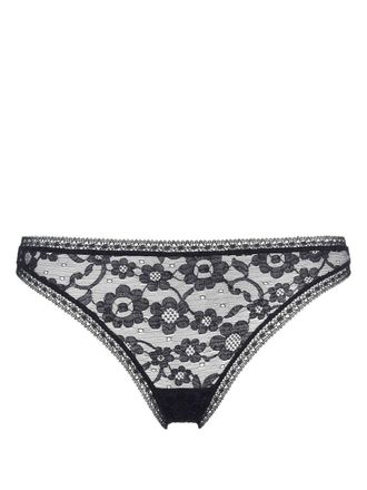 Eres Perizoma Prairie in pizzo - Nero