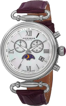 Akribos XXIV Akribos Xxiv Womens Leather Watch